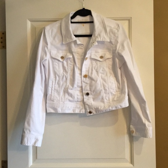 lilly pulitzer white denim jacket